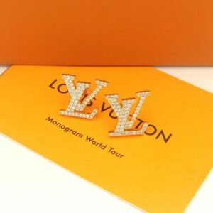 Louis Vuitton Earrings in Crystal Gold