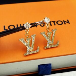 Alternative view of Louis Vuitton Earrings in Crystal Gold