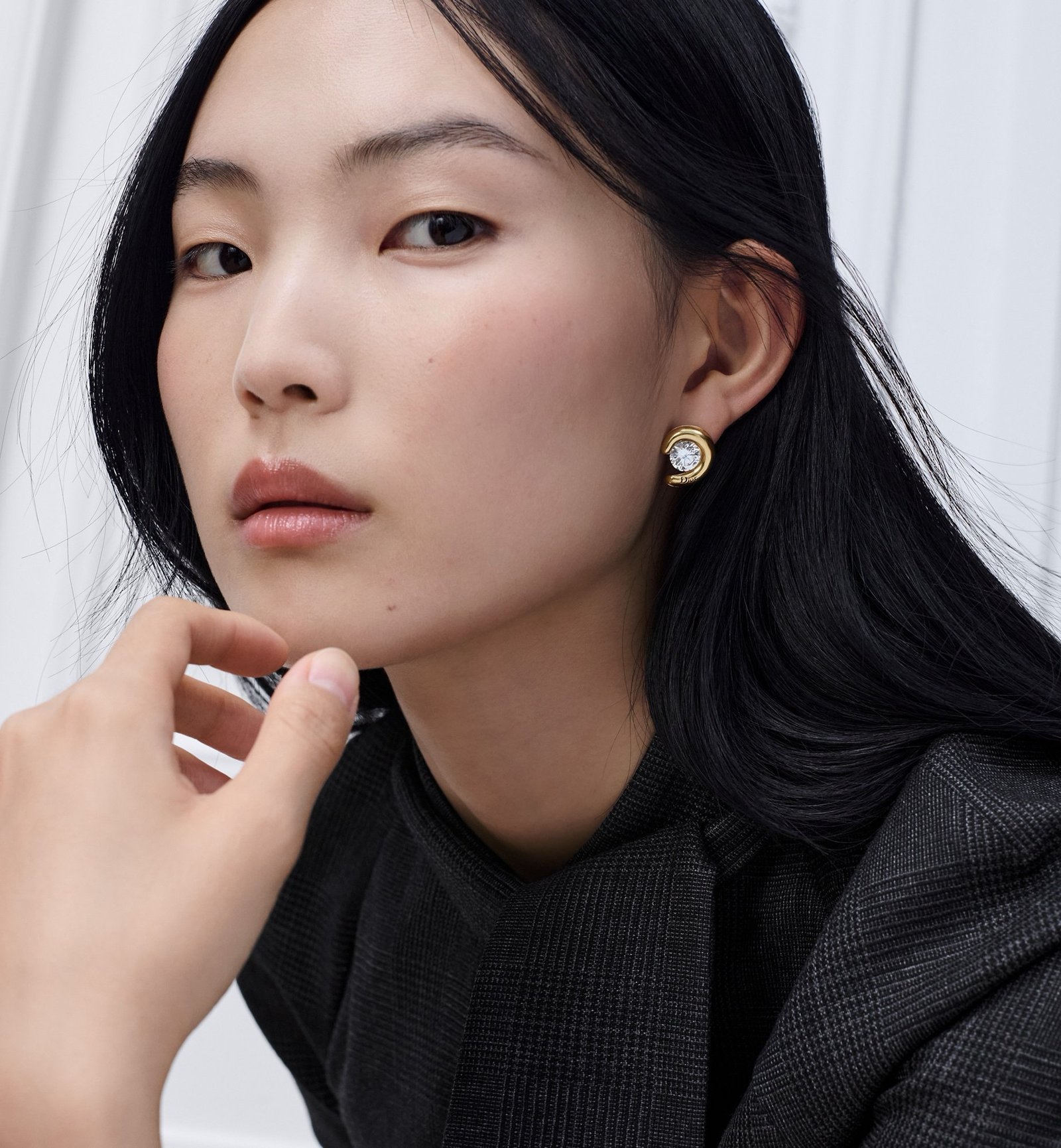 Dior Earrings in Crystal Gold - Afbeelding 4