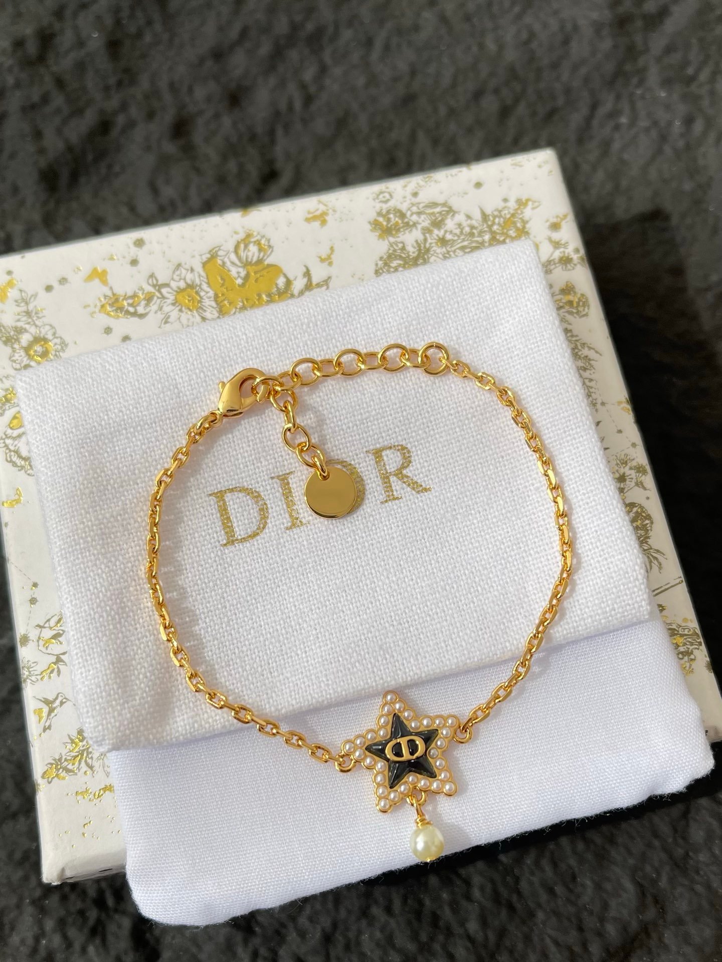 Dior Bracelet in Black Gold