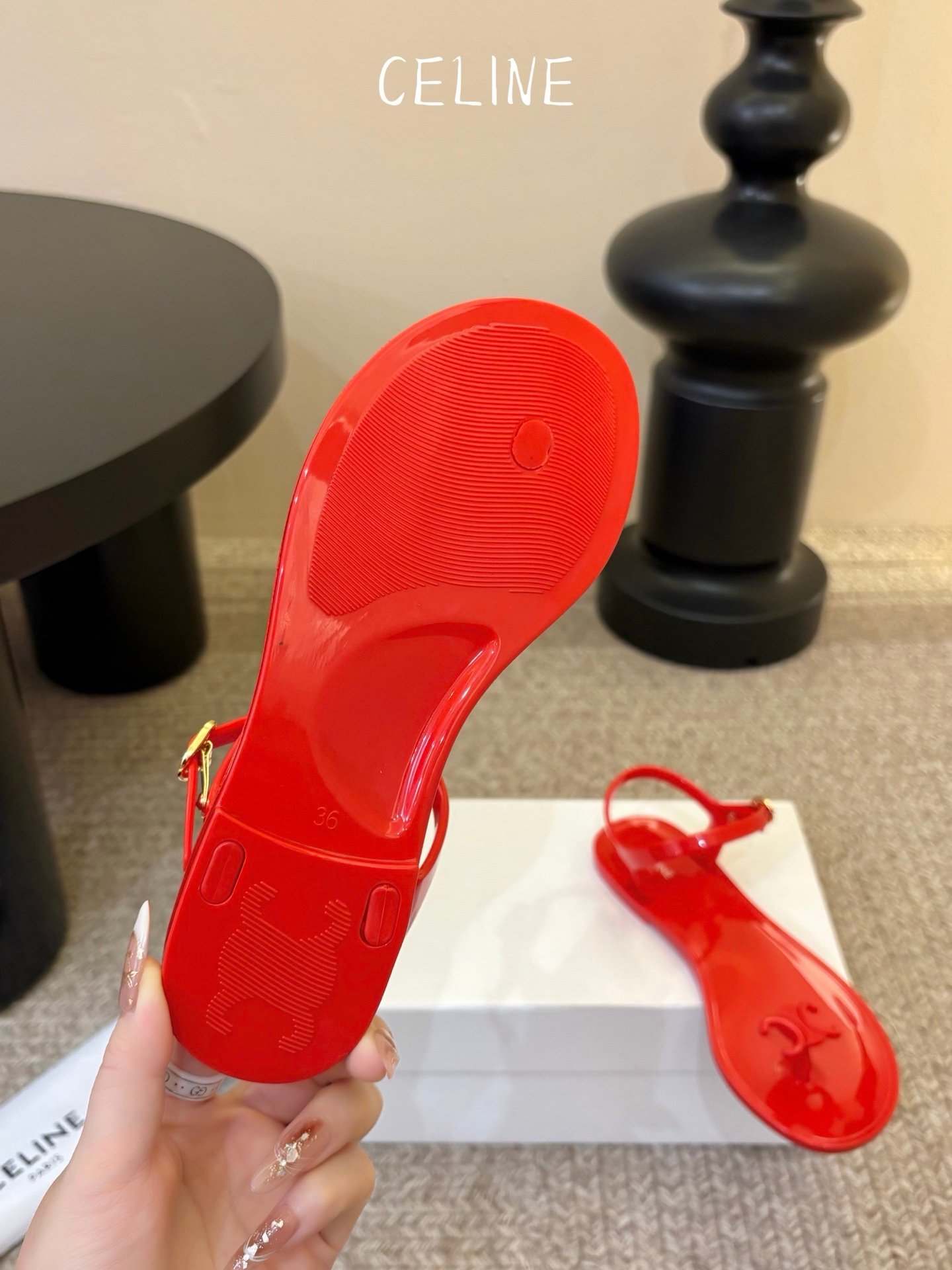 Celine Sandals in Red - Afbeelding 5