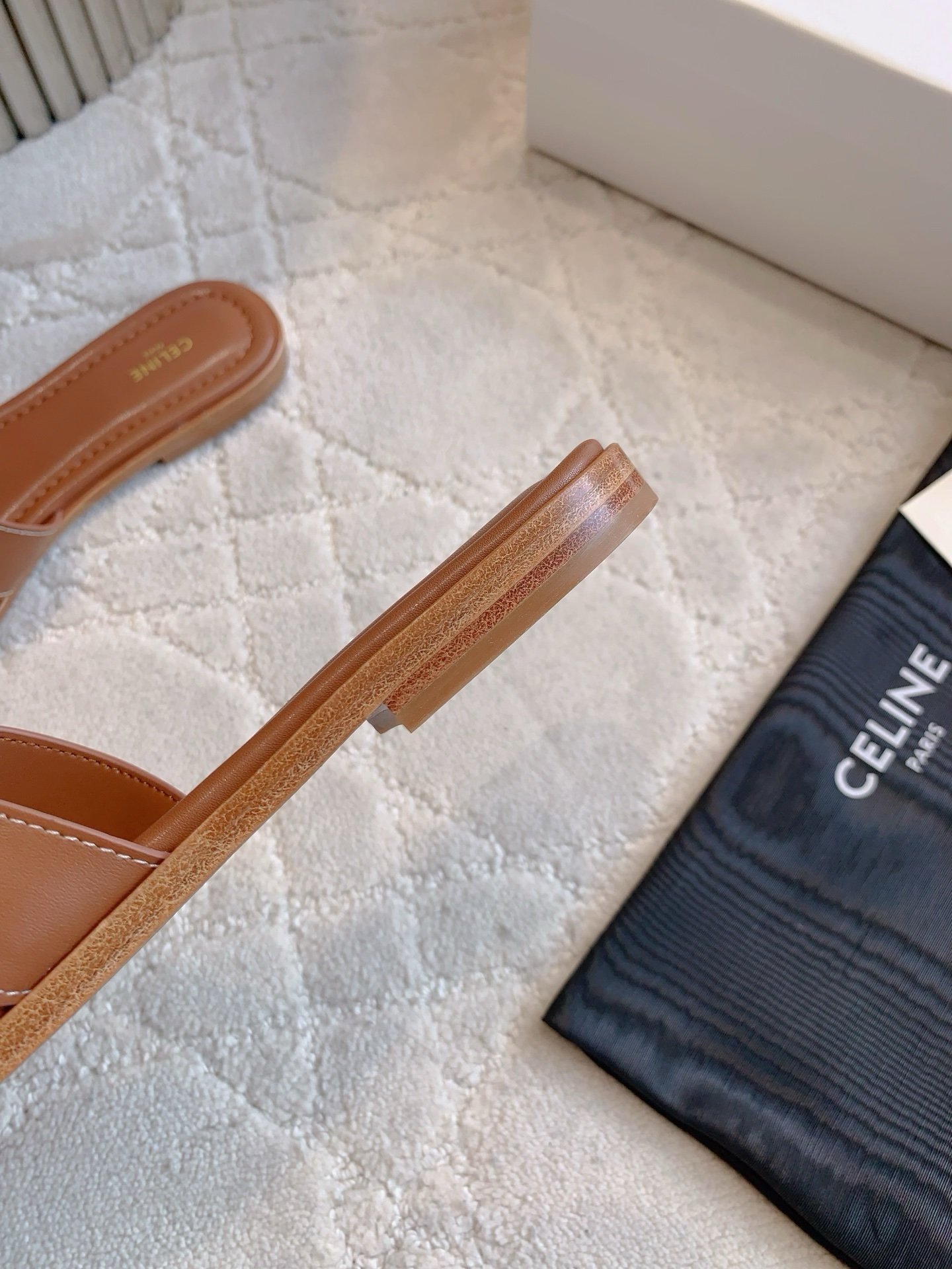 Celine Marina Slide Sandals in Brown - Afbeelding 5