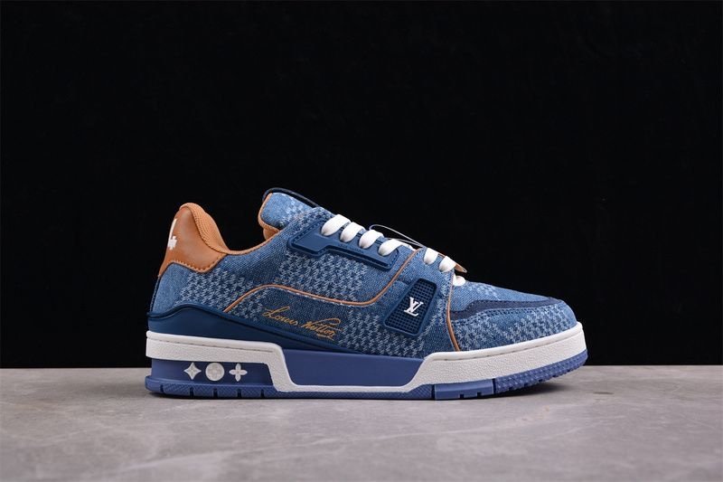 Louis Vuitton Trainer Blue Damier 3D Denim - Afbeelding 2