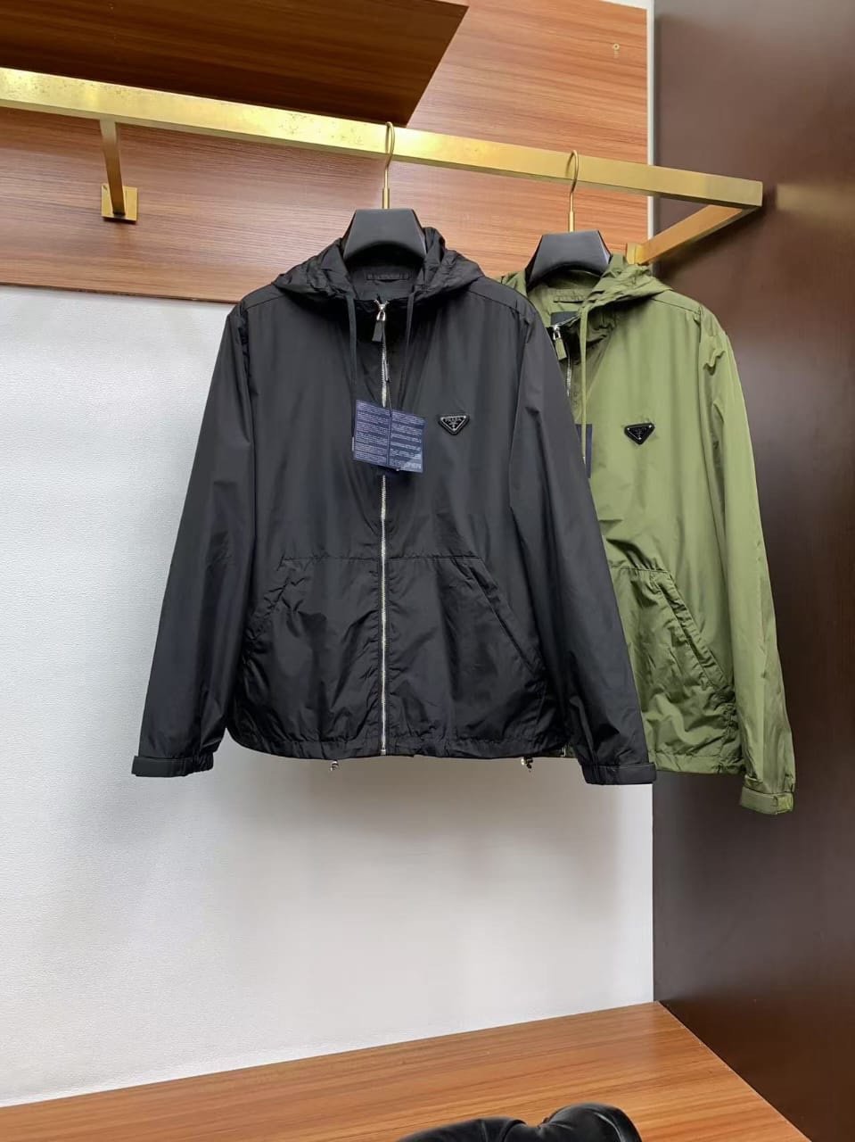 Prada Re-Nylon Hooded Jacket Green - Afbeelding 7