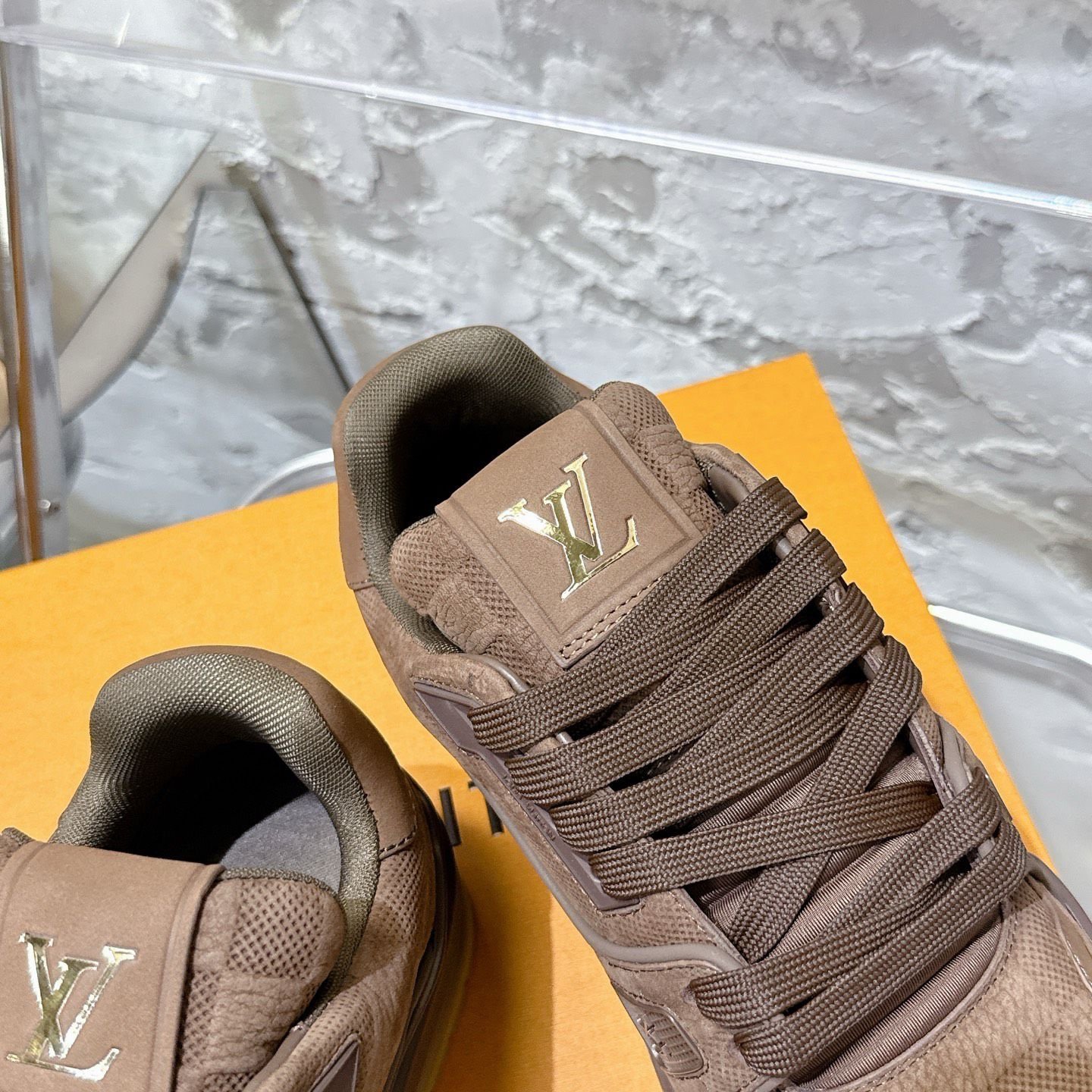 Louis Vuitton Trainer Suede Brown - Afbeelding 9