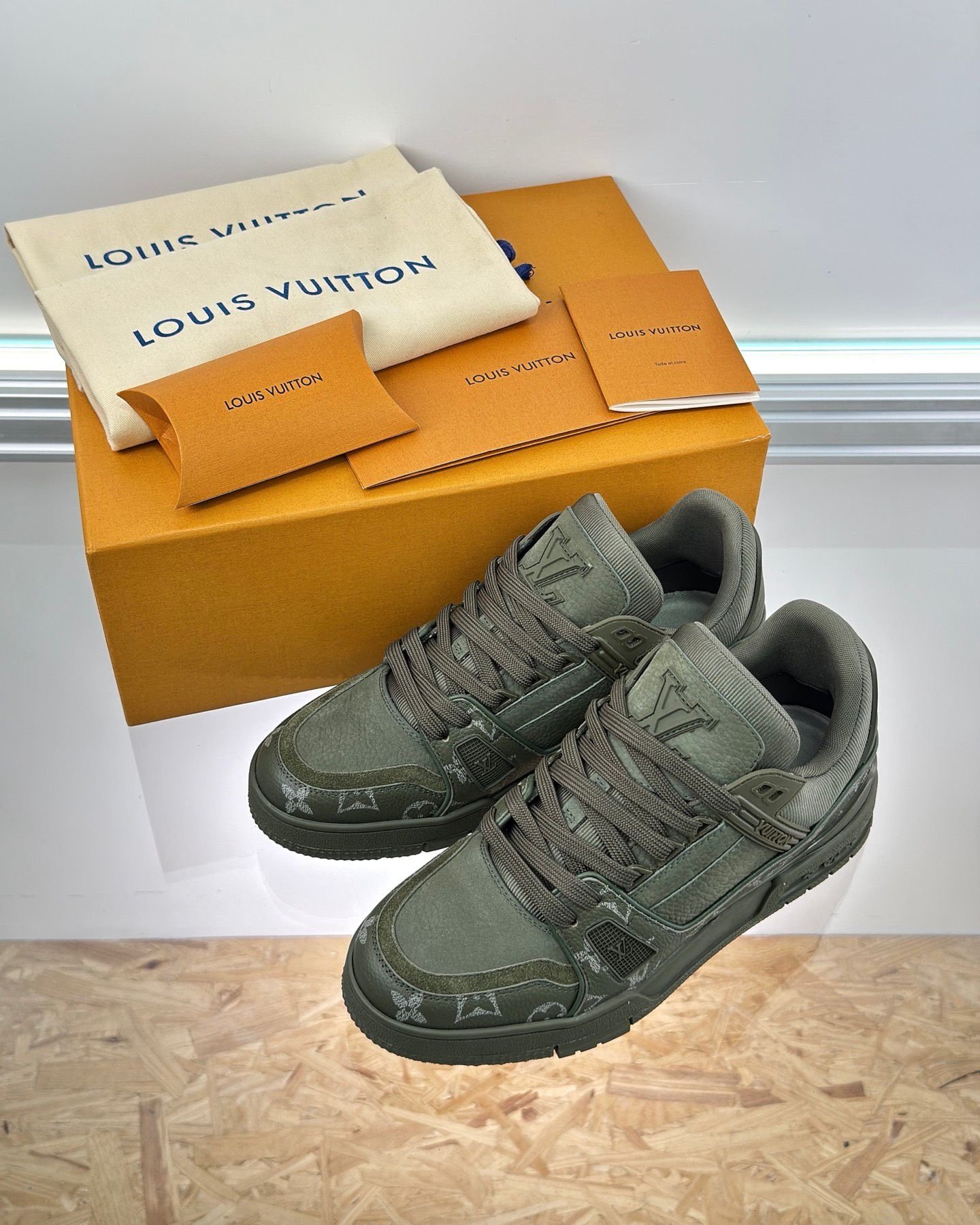 Louis Vuitton Trainer Monogram Forest Green - Afbeelding 3