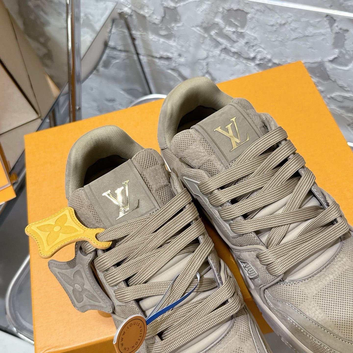 Louis Vuitton Trainer Suede Mocha Brown - Afbeelding 10