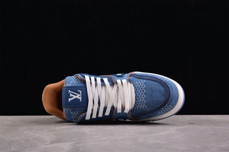 Louis Vuitton Trainer Blue Damier 3D Denim - Afbeelding 6