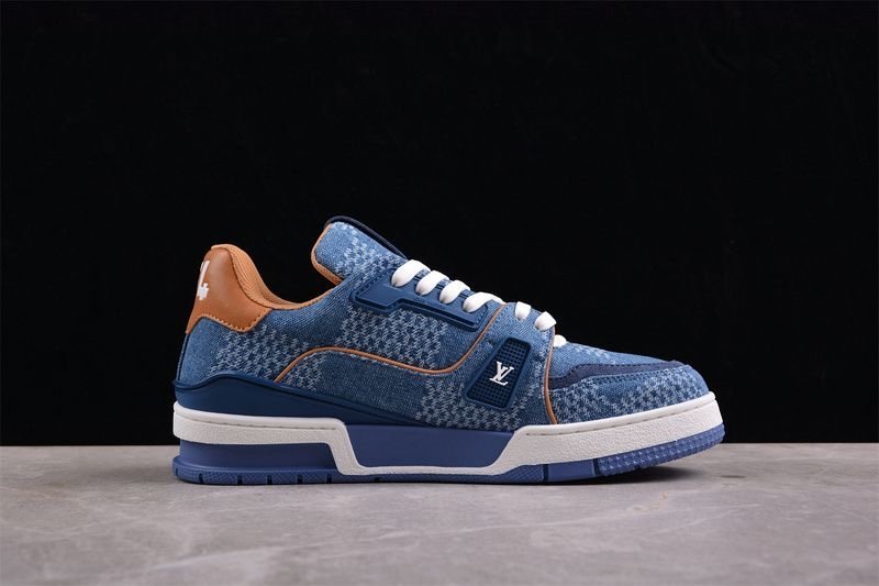 Louis Vuitton Trainer Blue Damier 3D Denim - Afbeelding 5