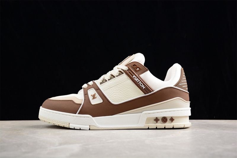 Louis Vuitton Trainer Brown Suede - Afbeelding 2