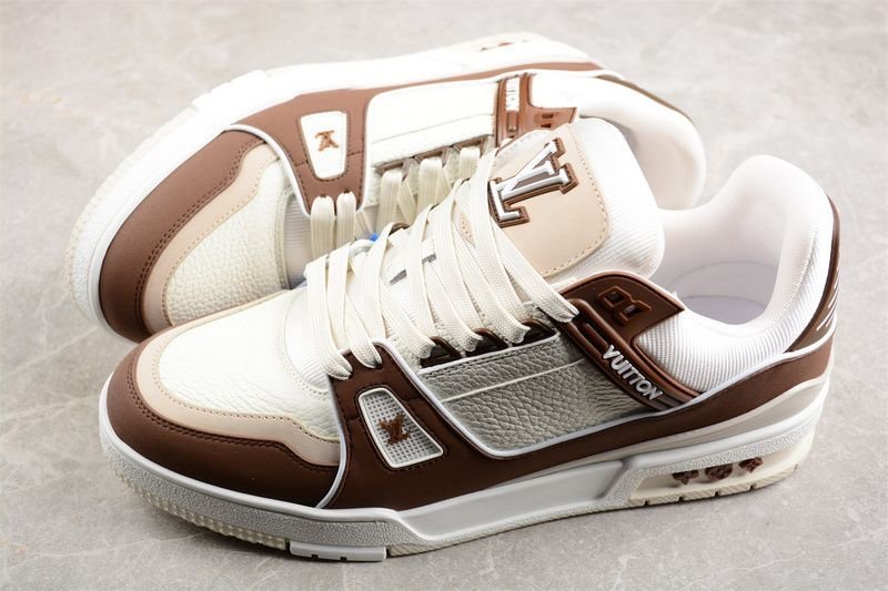 Louis Vuitton Trainer Brown Suede - Afbeelding 6