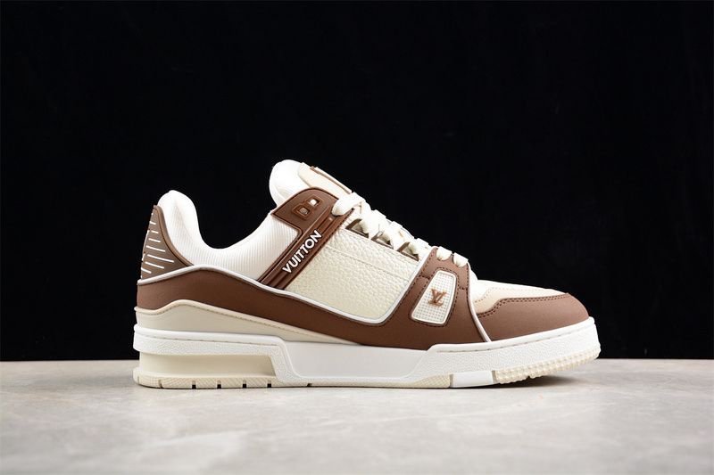 Louis Vuitton Trainer Brown Suede - Afbeelding 4