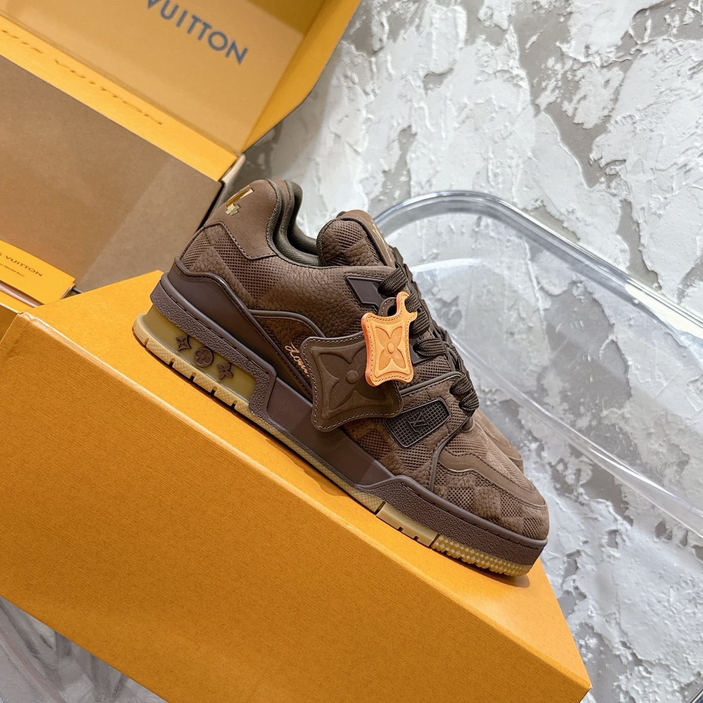 Louis Vuitton Trainer Suede Brown - Afbeelding 3