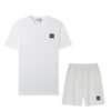 Stone Island Logo 2-Piece Summer Set White