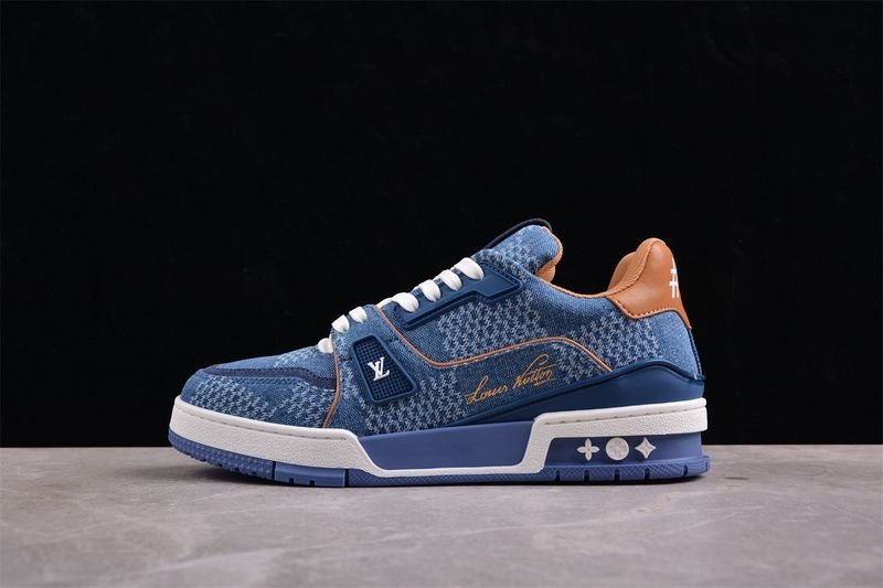 Louis Vuitton Trainer Blue Damier 3D Denim - Afbeelding 4