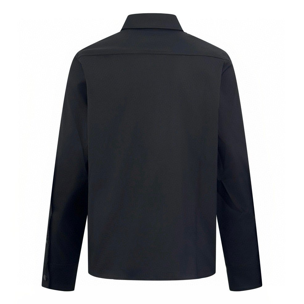 Moncler Black Stretch-Cotton Collared Jacket - Afbeelding 2