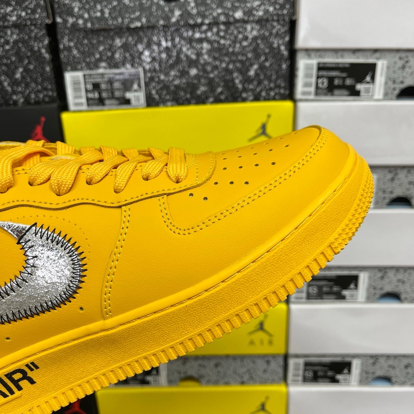 Nike Air Force 1 Low OFF-White ICA University Gold - Afbeelding 5