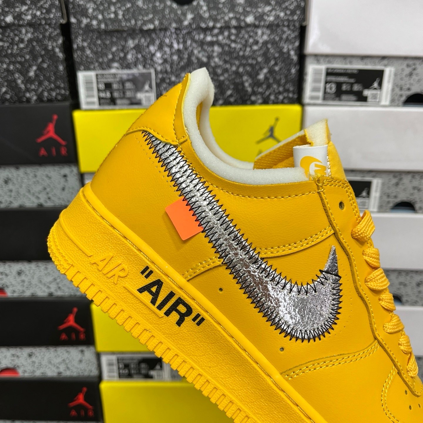Nike Air Force 1 Low OFF-White ICA University Gold - Afbeelding 6