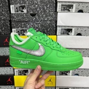 Alternative view of Nike Air Force 1 Low OFF-White Low Light Green Spark