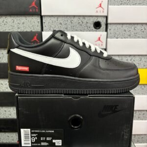 Alternative view of Nike Air Force 1 Supreme Low BlackWhite Red