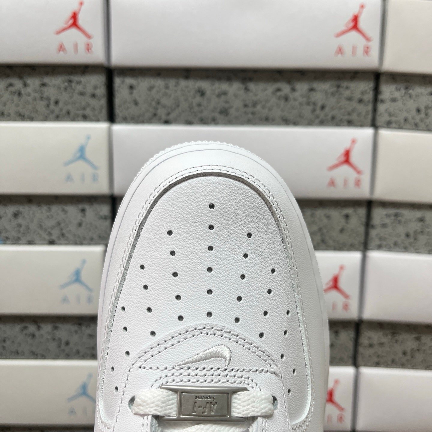 Nike Air Force 1 Supreme Low White/Black - Afbeelding 5