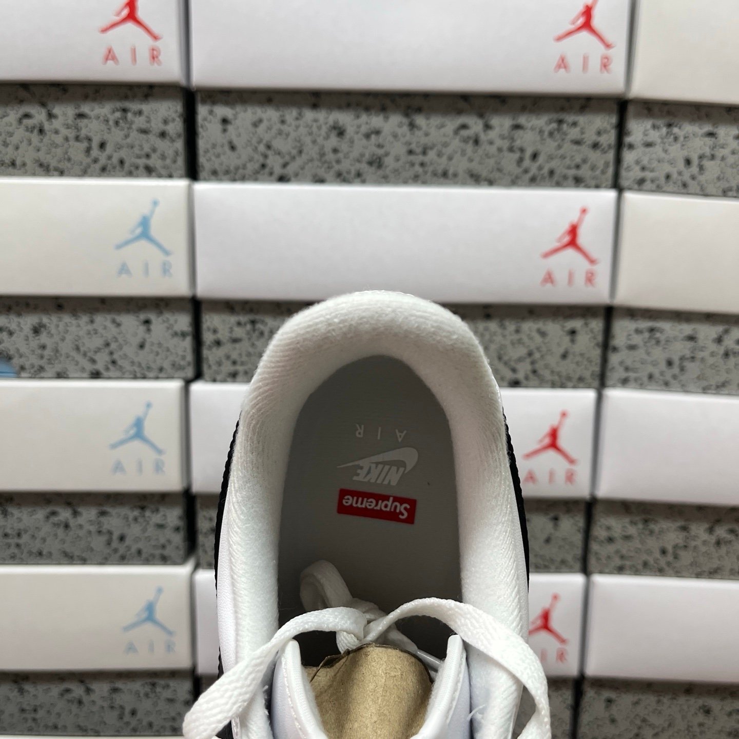 Nike Air Force 1 Supreme Low White/Black - Afbeelding 6