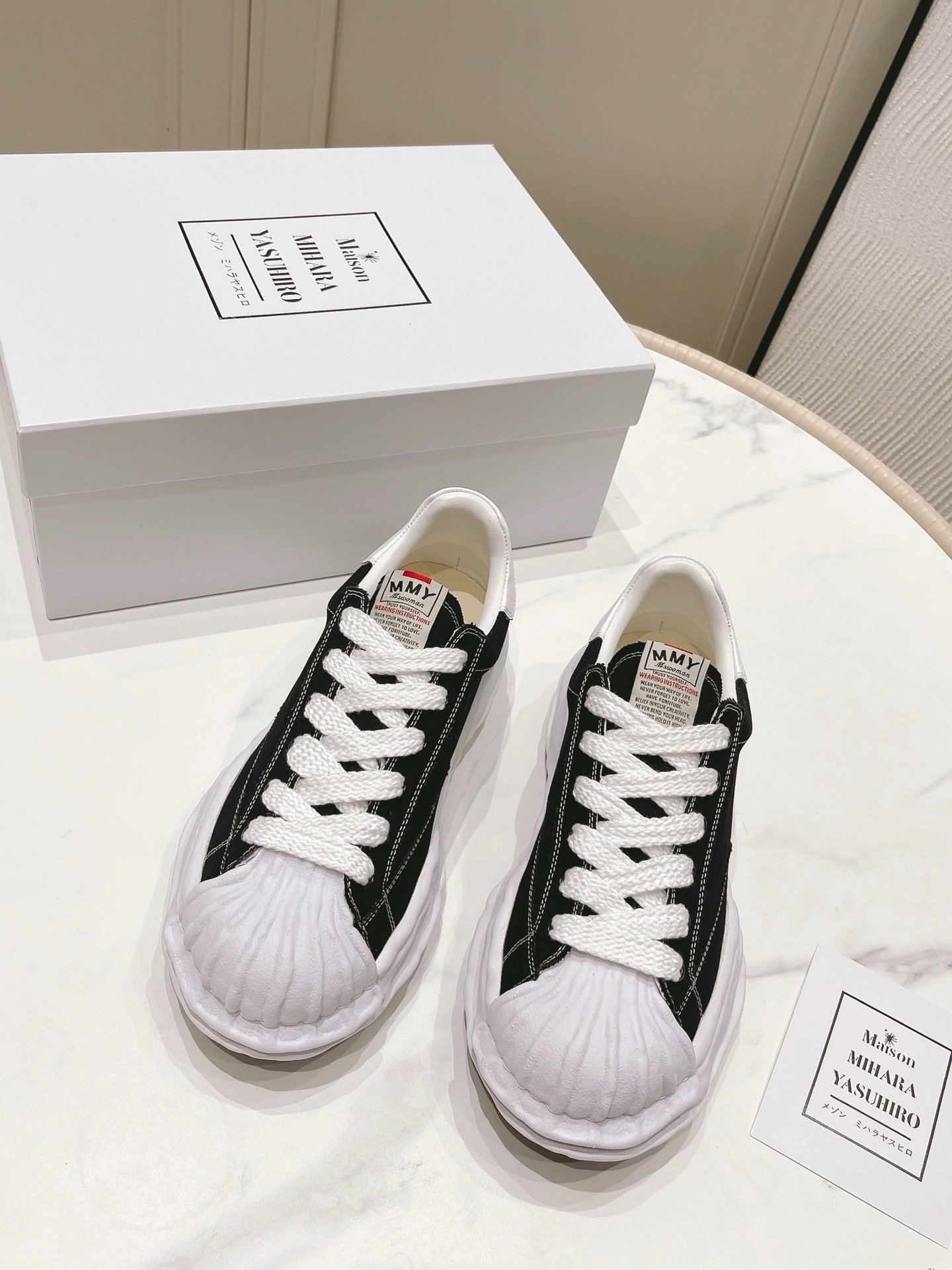 Maison Mihara Yasuhiro Blakey OG Sole Black/White - Afbeelding 2