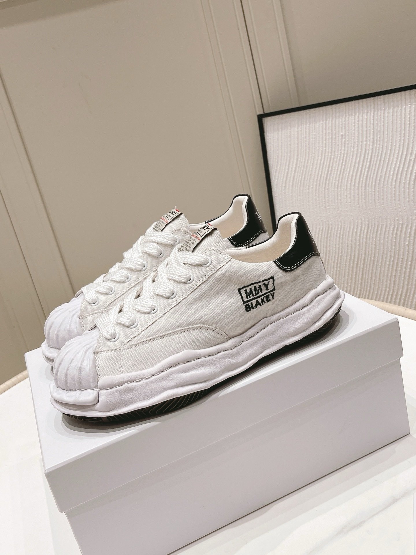 Maison Mihara Yasuhiro Blakey OG Sole White/Black - Afbeelding 2