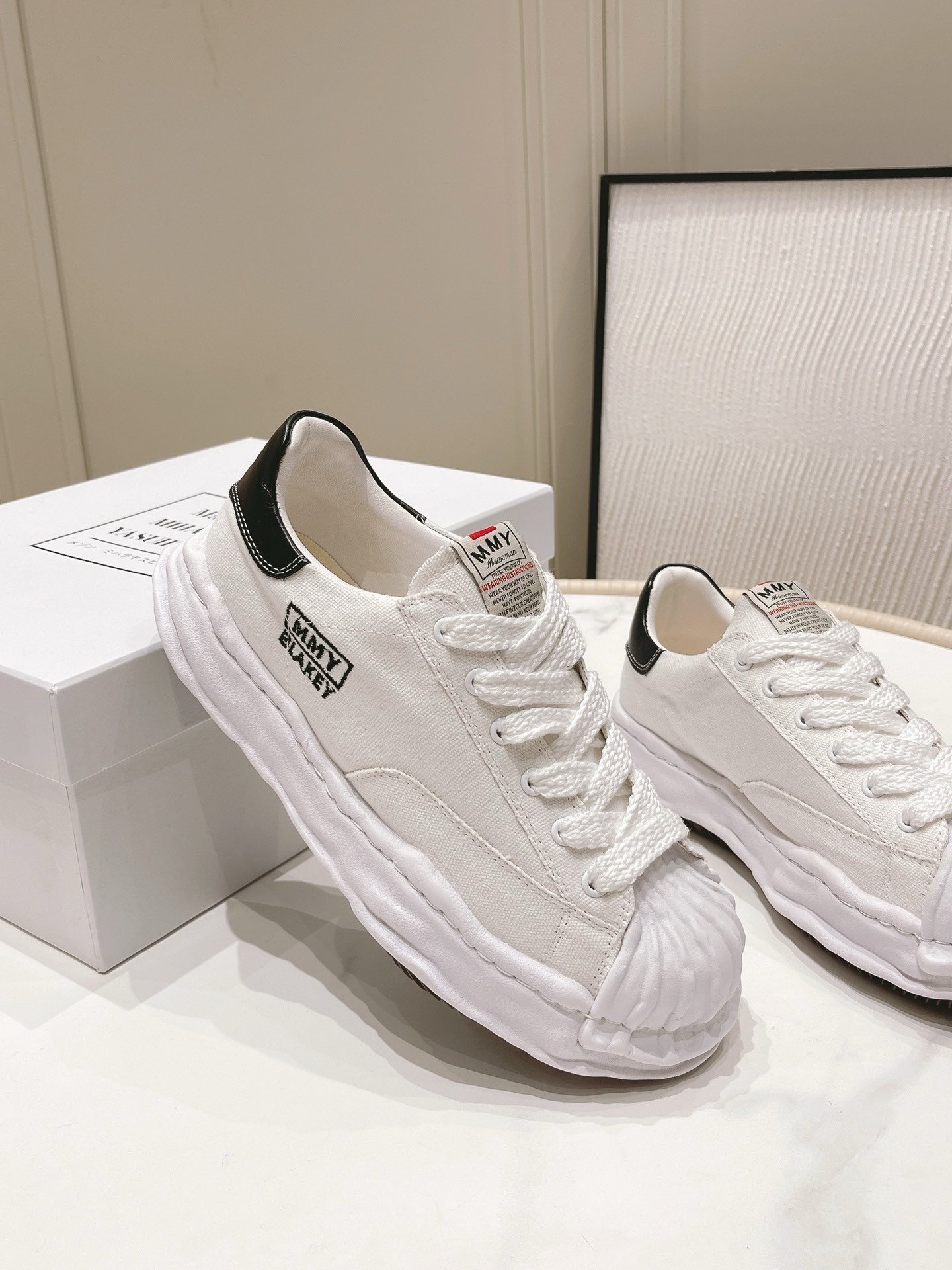 Maison Mihara Yasuhiro Blakey OG Sole White/Black - Afbeelding 5