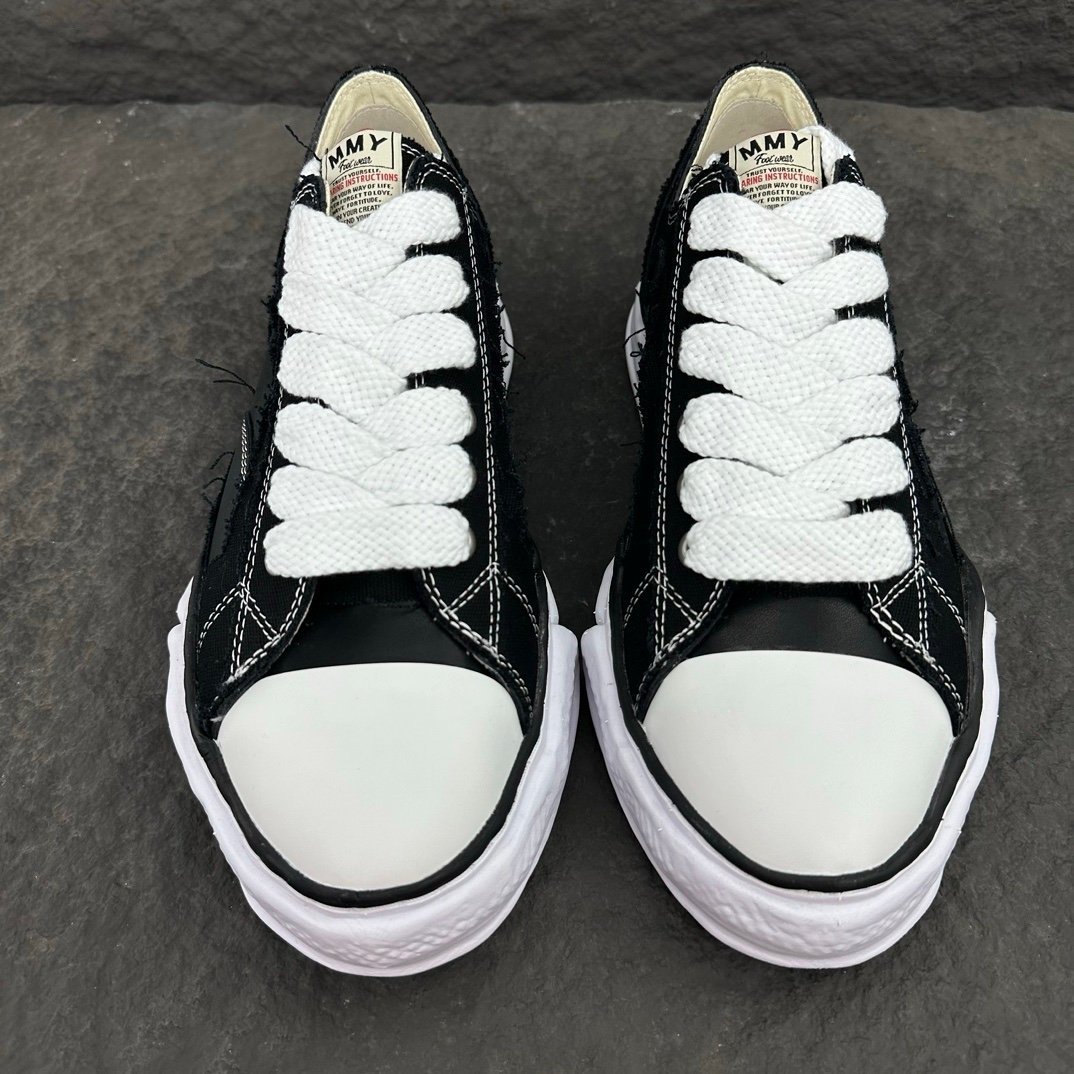 Maison Mihara Yasuhiro Peterson OG Sole Black Leather - Afbeelding 4