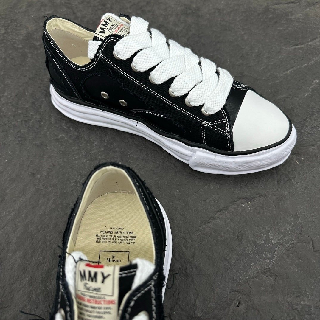 Maison Mihara Yasuhiro Peterson OG Sole Black Leather - Afbeelding 3