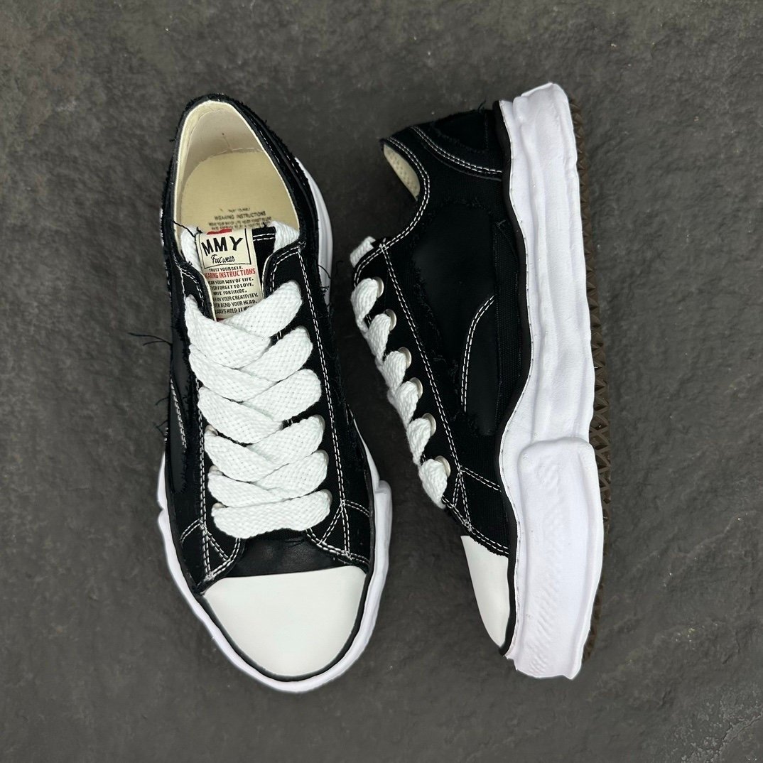 Maison Mihara Yasuhiro Peterson OG Sole Black Leather - Afbeelding 5