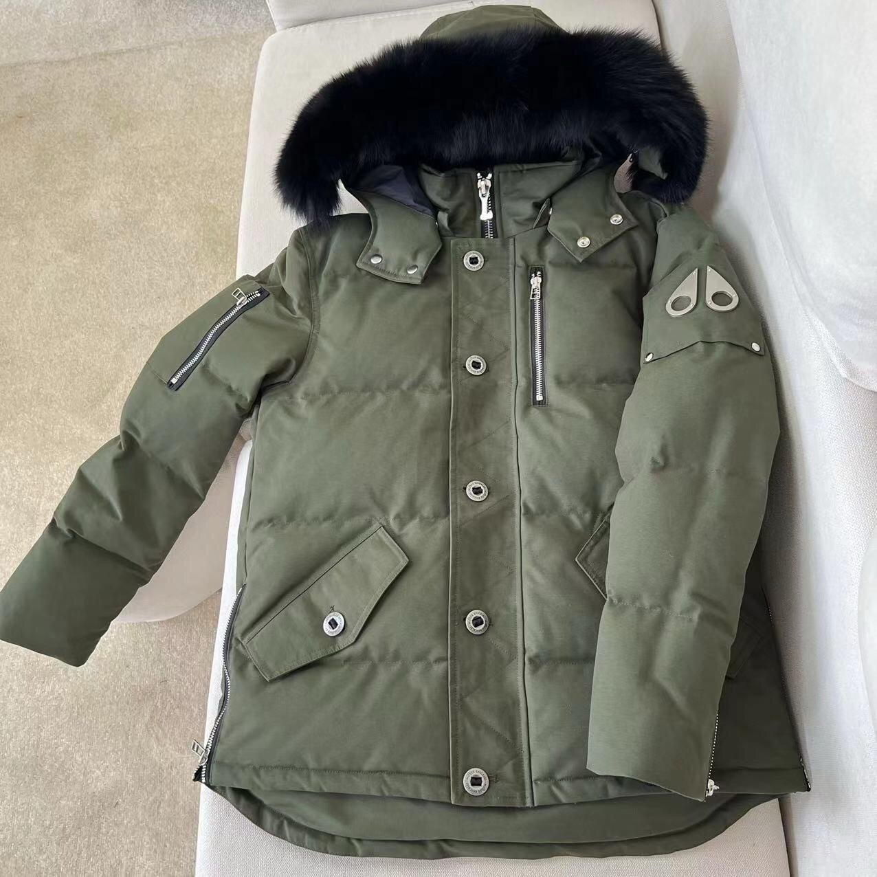Moose Knuckles Down Jacket Army/Black - Afbeelding 2