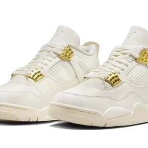 Alternative view of Nike Air Jordan 4 Sail Metallic Gold