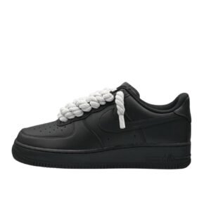 Nike Air Force 1 Black White Rope Laces
