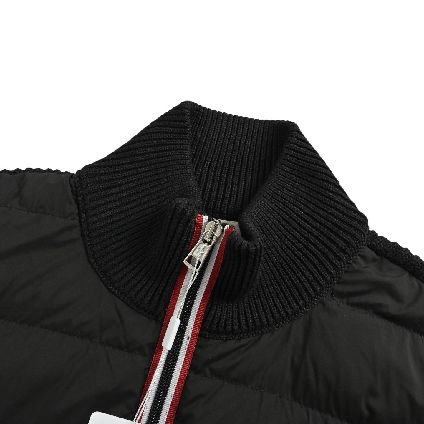 Moncler Tricot Hybrid Zip Cardigan Black - Afbeelding 5
