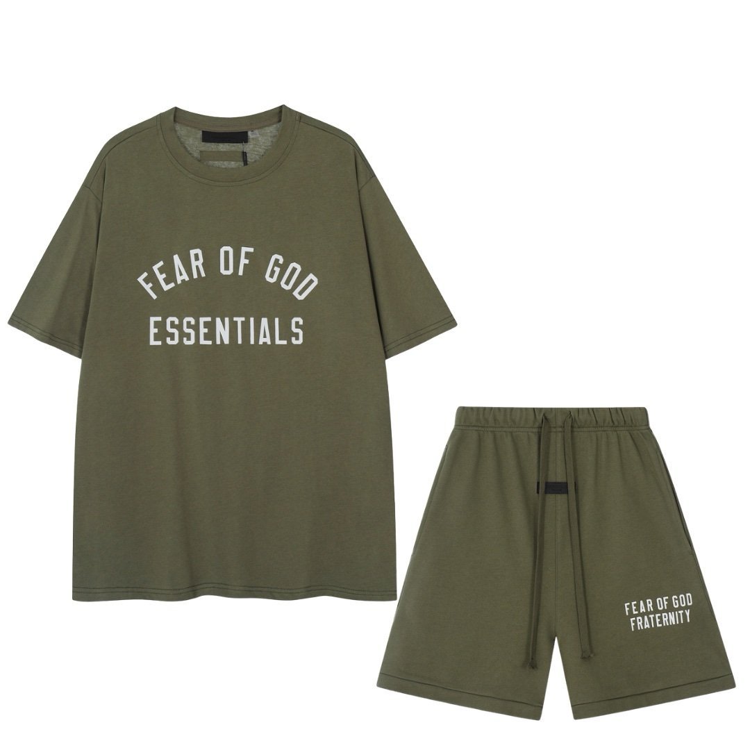 FOG Essentials 2-Piece Summer Set Green/White