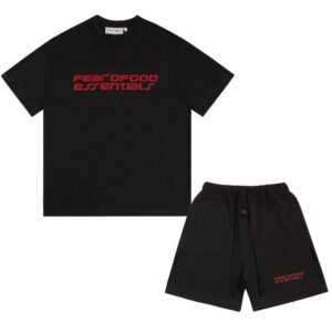 FOG Essentials 2-Piece Summer Set NEW Black/Red