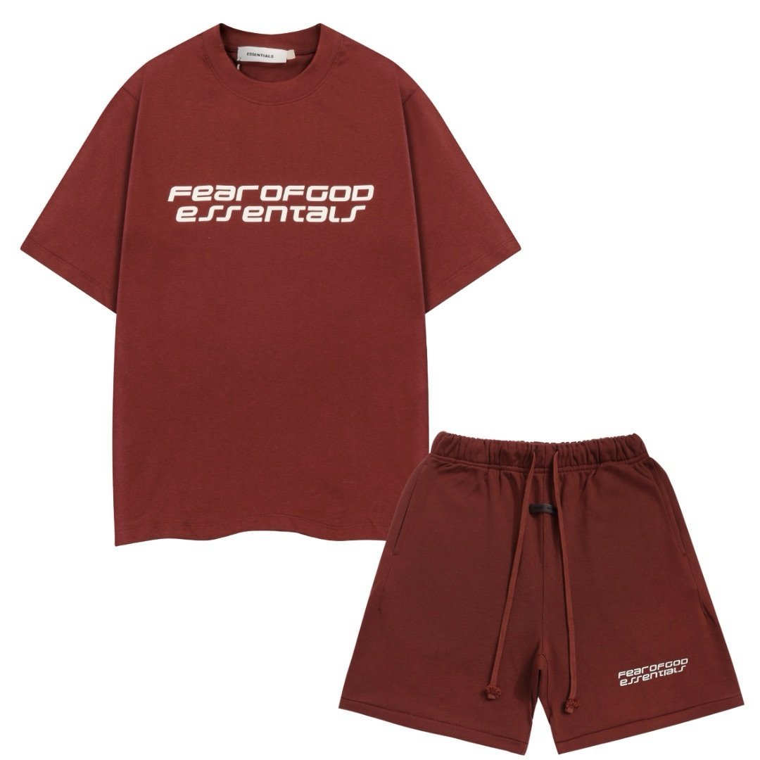 FOG Essentials 2-Piece Summer Set NEW Bordeaux