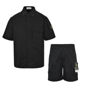 Stone Island 2-Piece Summer Set In Black