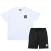 Amiri MA Core Logo 2-Piece Summer Set Black/White