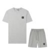 Stone Island Logo 2-Piece Summer Set Light Grey