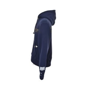 Alternative view of GALLERY DEPT. Logo Print Paint-Splattered Cotton Hoodie Navy