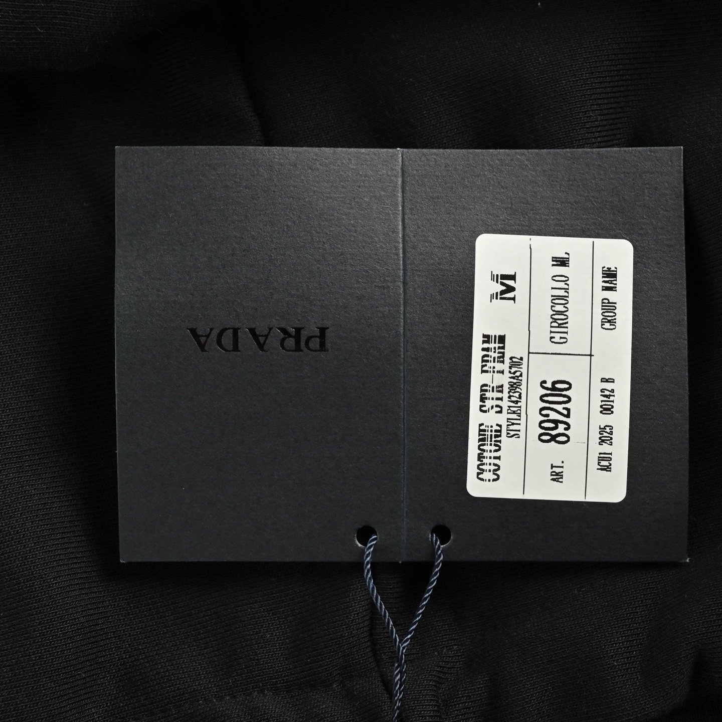 Prada Middle Logo Fleece Hoodie In Black - Afbeelding 7