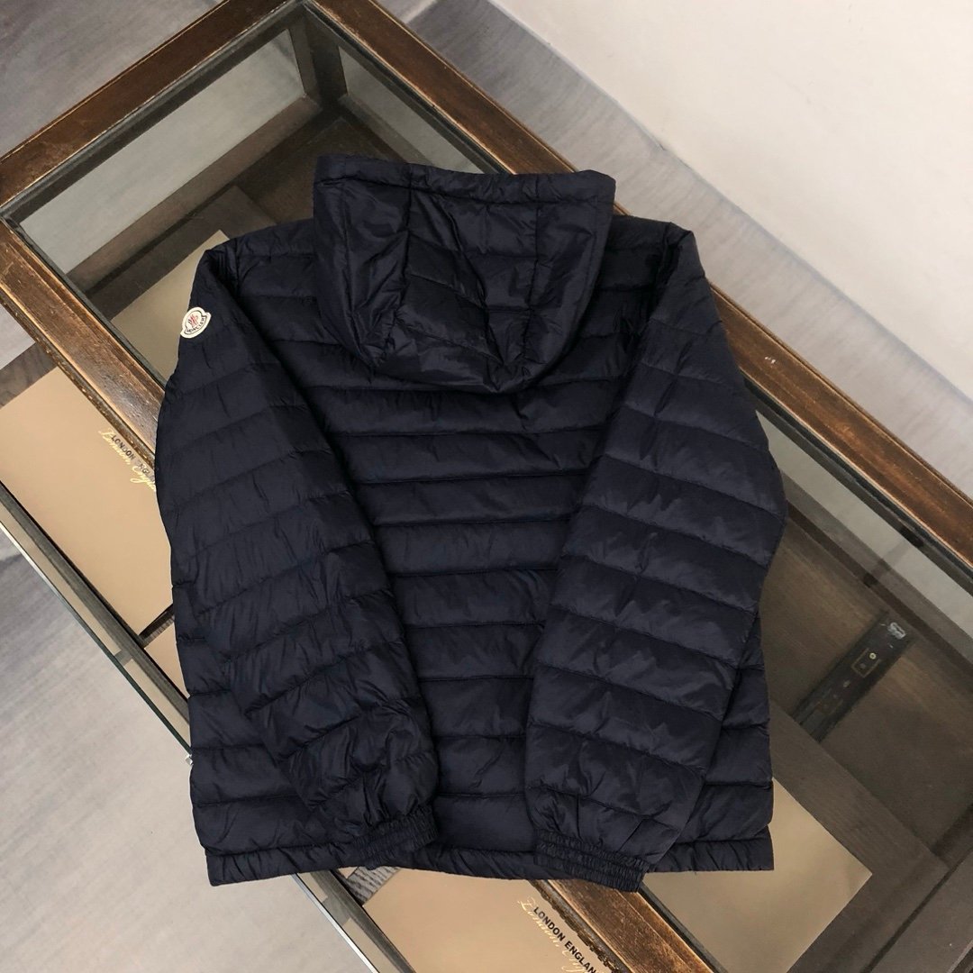 Moncler Douret Short Down Jacket Navy - Afbeelding 5