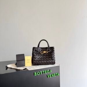 Bottega Veneta Mini Andiamo Dark Brown