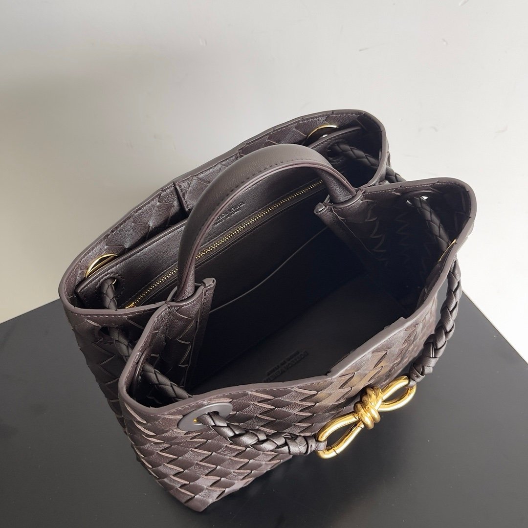 Bottega Veneta Small Andiamo Dark Brown - Afbeelding 5