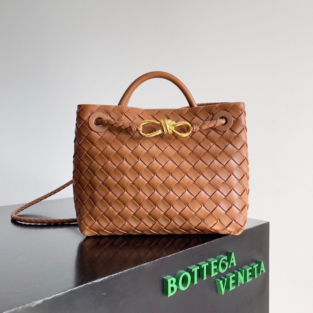 Bottega Veneta Small Andiamo Camel Brown