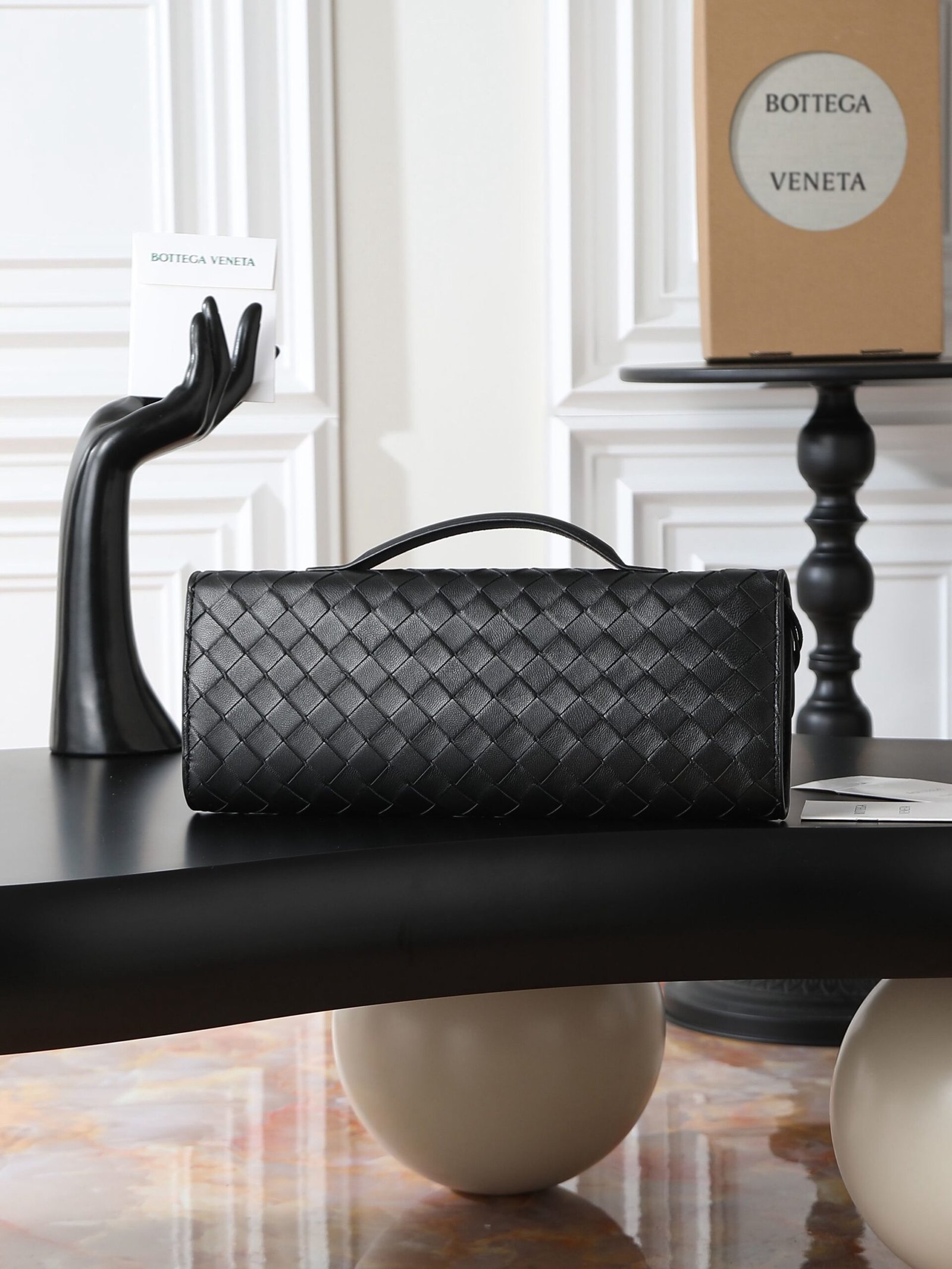 Bottega Veneta Andiamo Clutch Black - Afbeelding 2