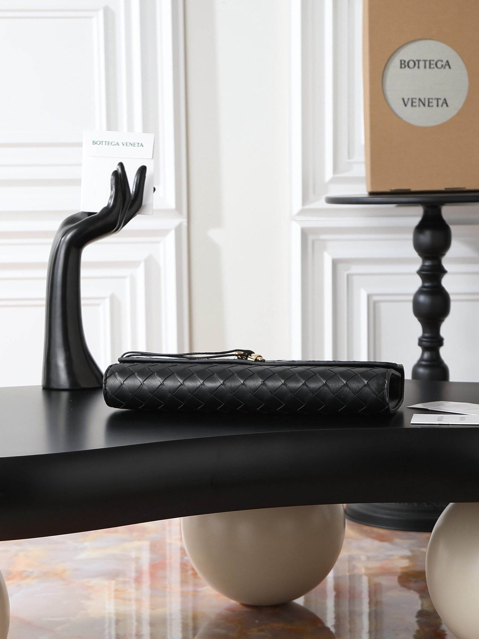 Bottega Veneta Andiamo Clutch Black - Afbeelding 4